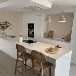 COCINA LACADA BLANCA UÑERO - Imagen 1